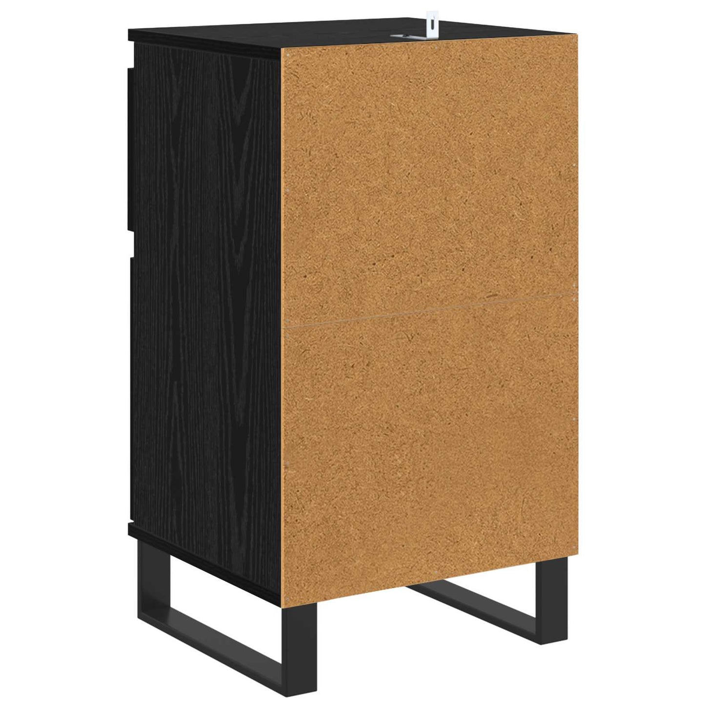 Serviesskap med skuff Svart eik 35 x 40 x 70 cm Konstruert tre