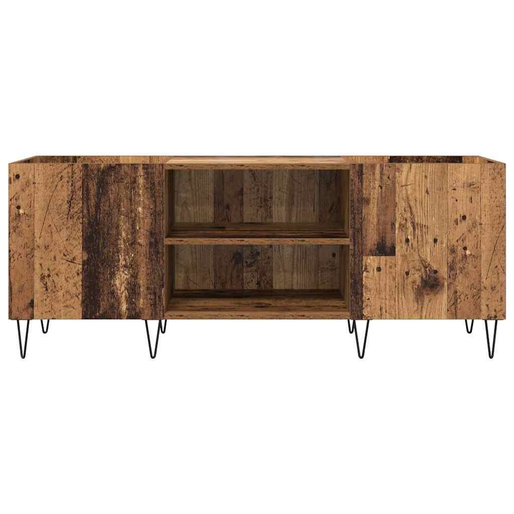 Plateskap Gamle tre 121 x 38 x 48 cm Ingeniørtre og jern