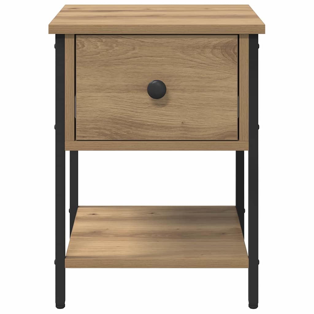 Nattbord med skuff Artisan Eik 34 x 35,5 x 45 cm Konstruert tre