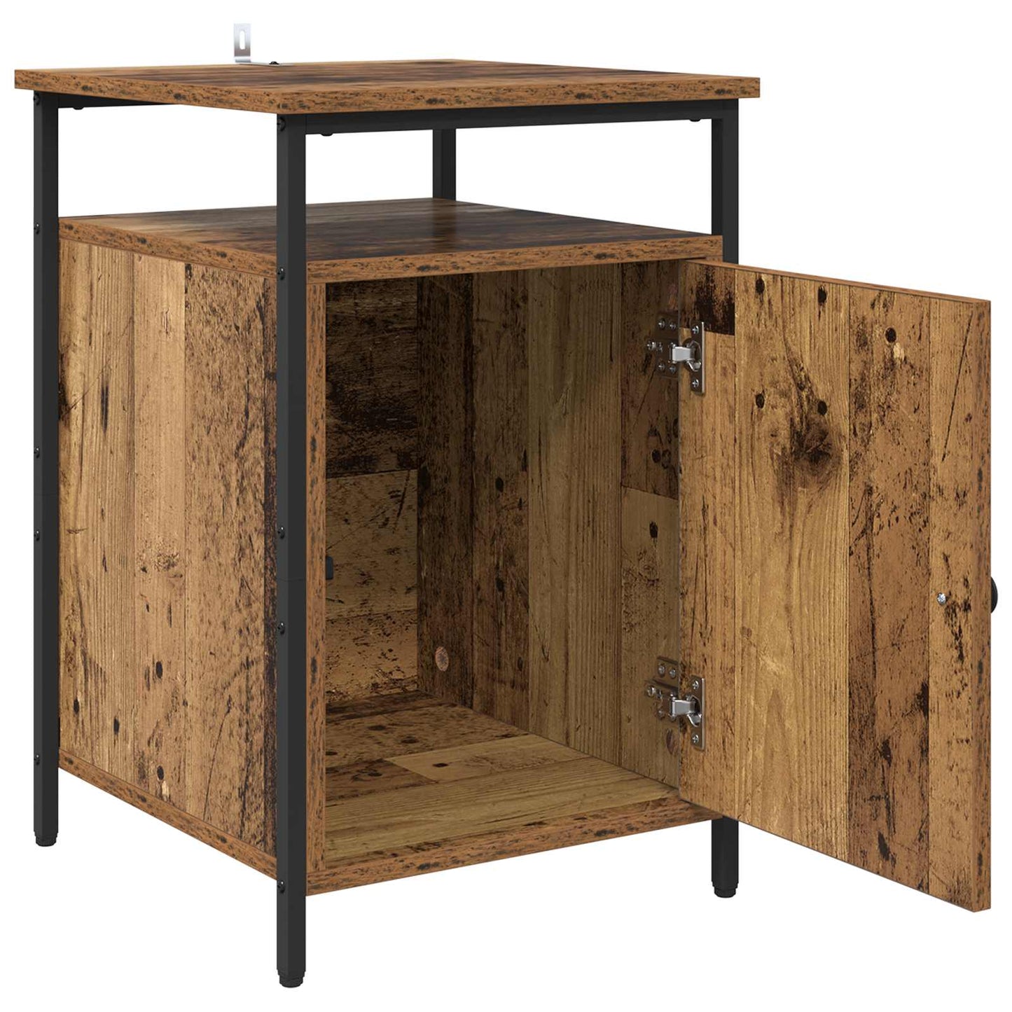 Nattbordskap 2 pcs Gammelt tre 40 x 42 x 60cm Konstruert tre