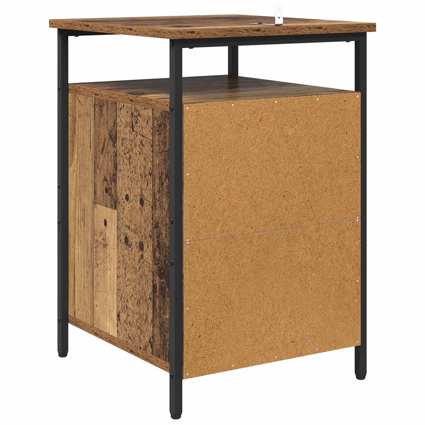 Nattbordskap 2 pcs Gammelt tre 40 x 42 x 60cm Konstruert tre