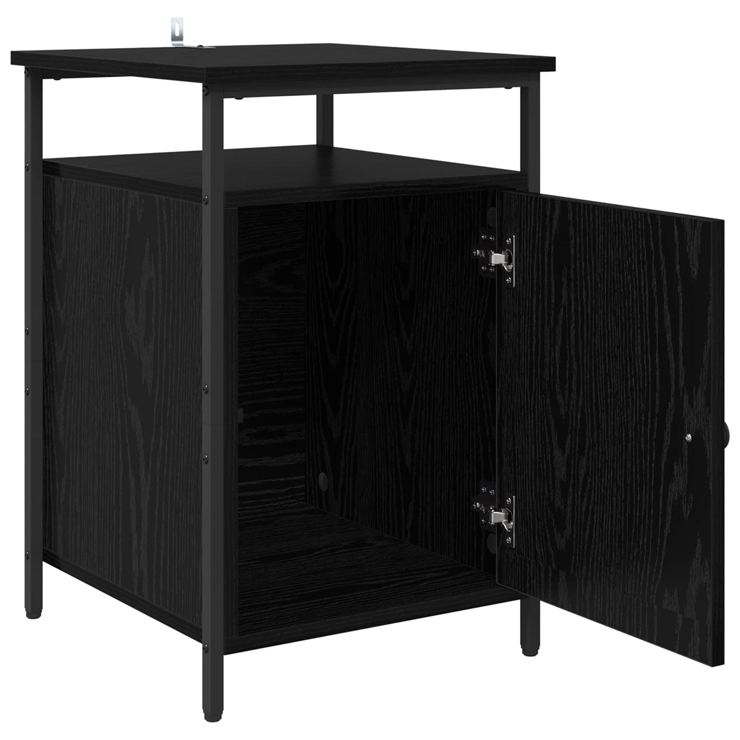 Nattbordskap Svart Eik 40 x 42 x 60cm Konstruert tre