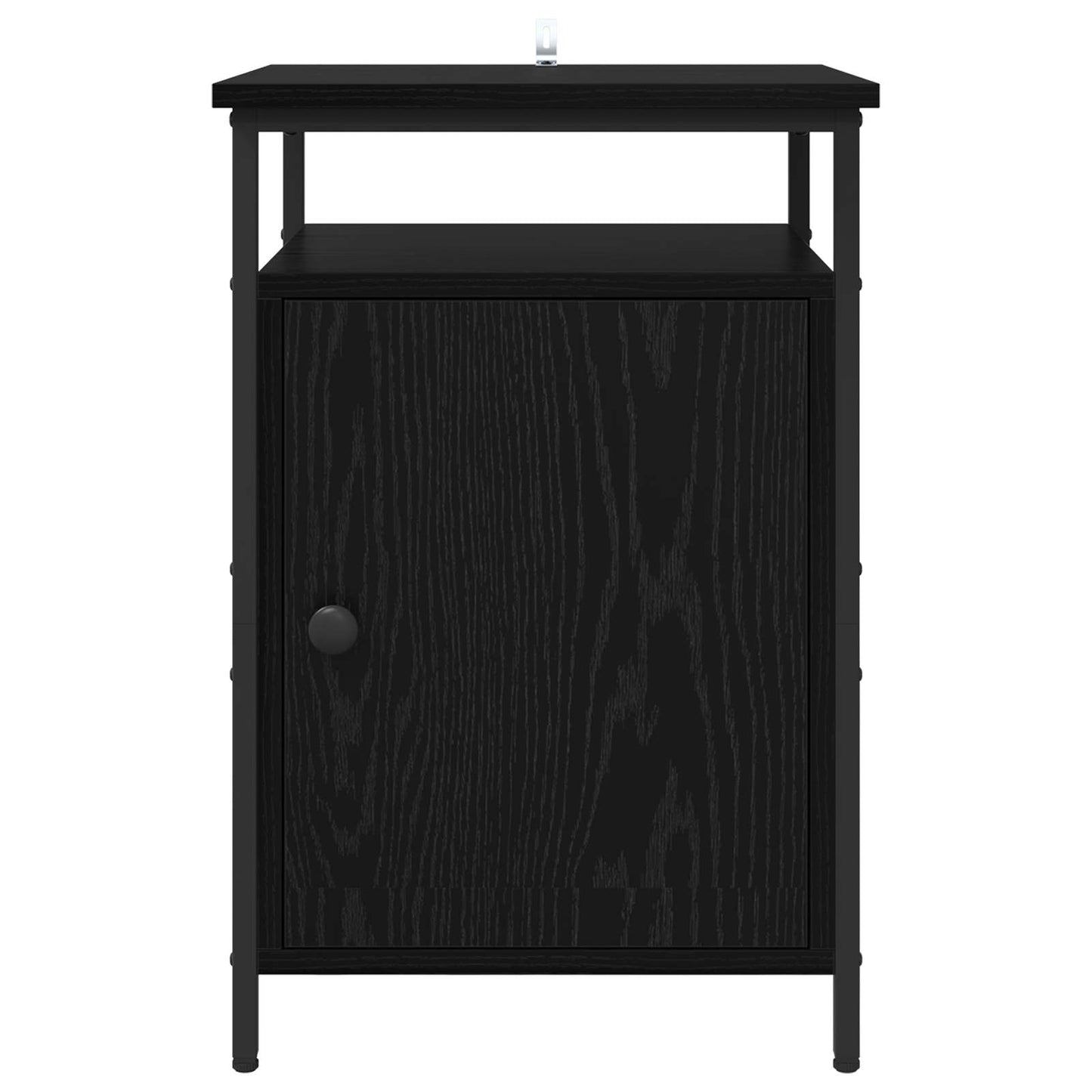 Nattbordskap 2 pcs Svart Eik 40 x 42 x 60cm Konstruert tre