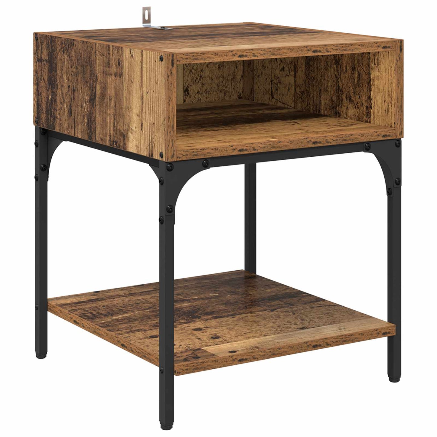 Nattbord Gammelt tre 40 x 40 x 50 cm Konstruert tre