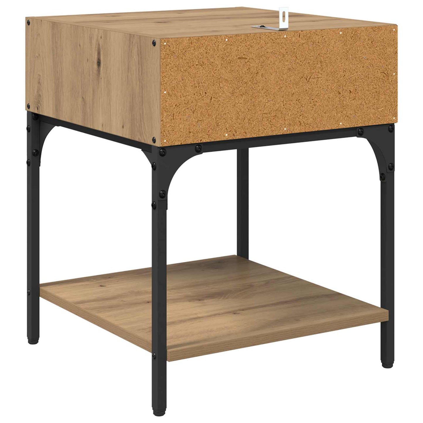 Nattbord 2 pcs Artisan Eik 40 x 40 x 50 cm Konstruert tre