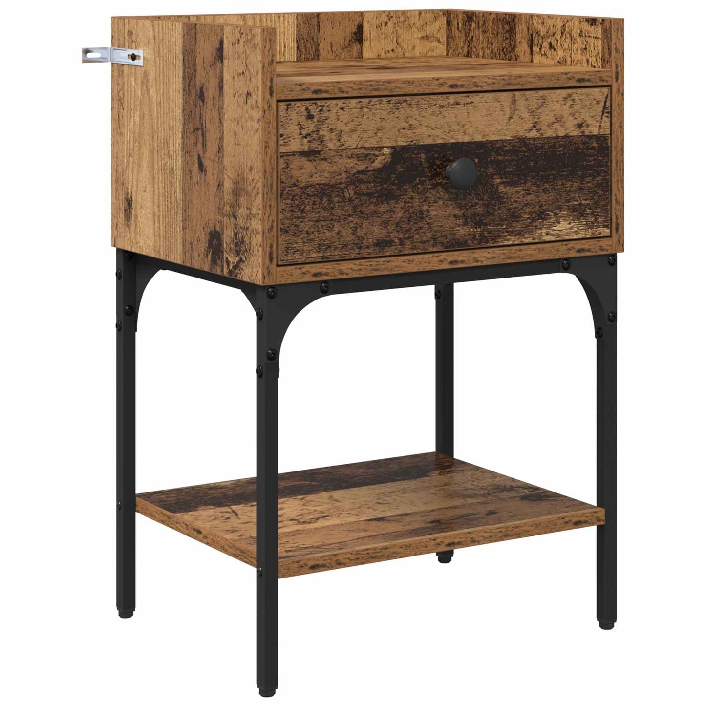 Nattbord med skuff Gammelt tre 40 x 29 x 60 cm Konstruert tre