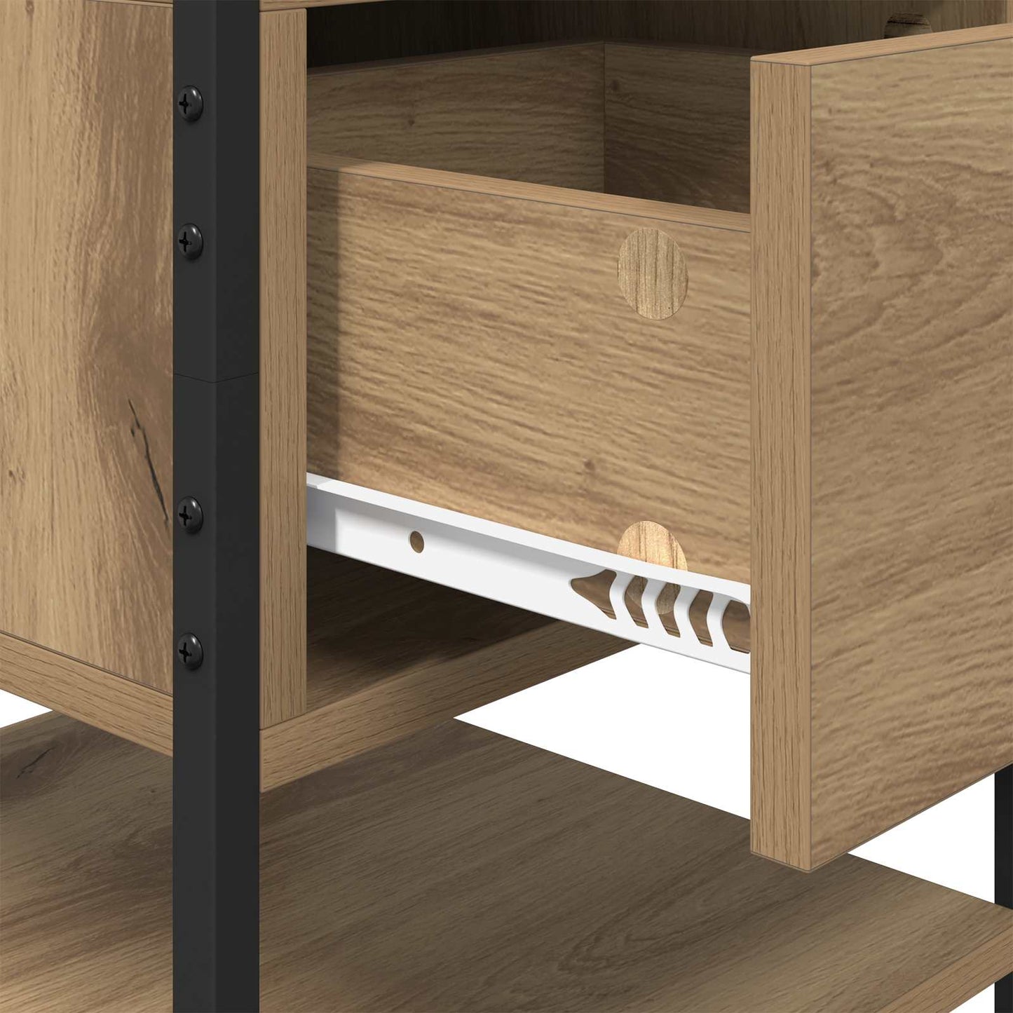 Nattbordskap 2 stk. Artisan Eik 40 x 42 x 56 cm Konstruert tre
