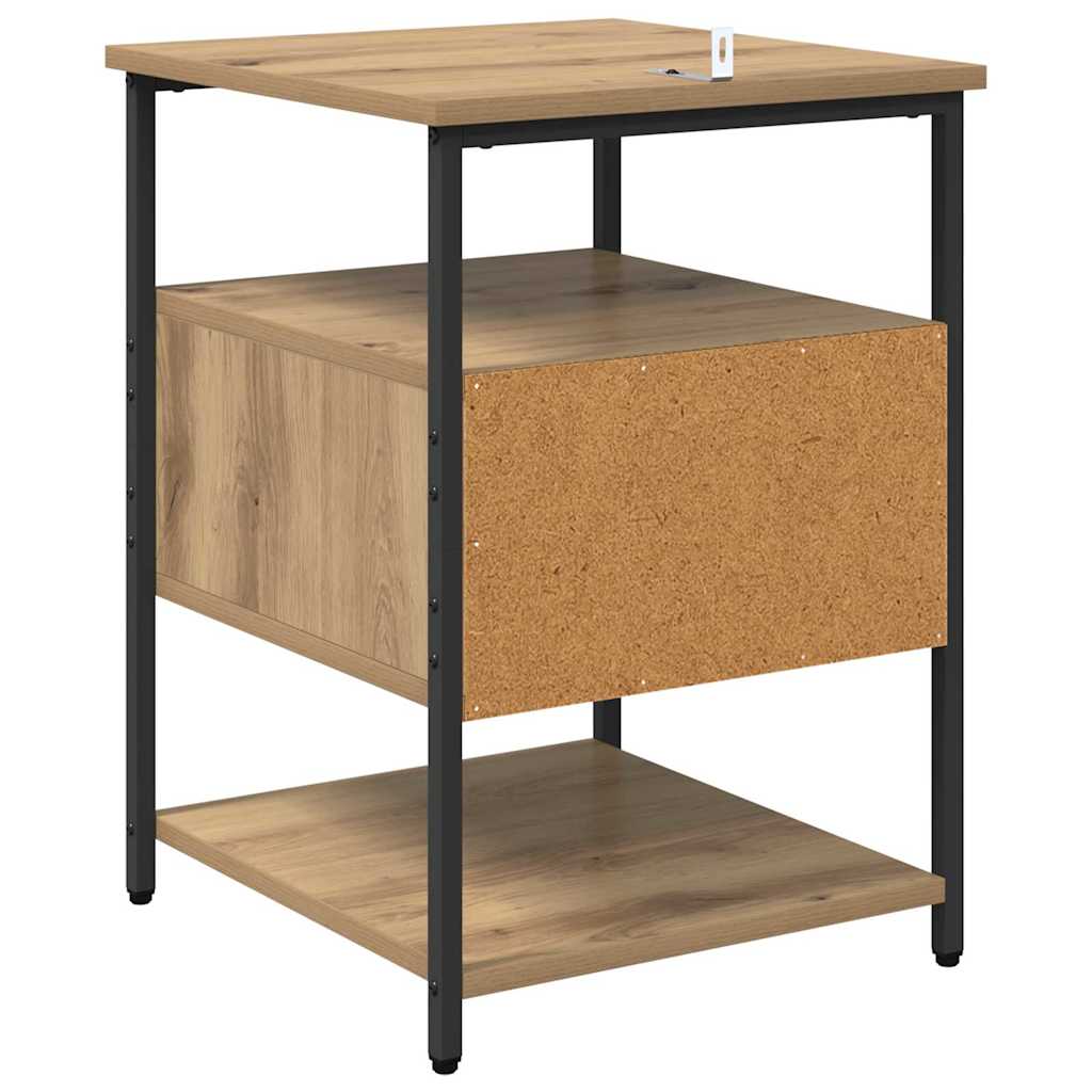 Nattbordskap 2 pcs artisan eik 40 x 42 x 56 cm Konstruert tre