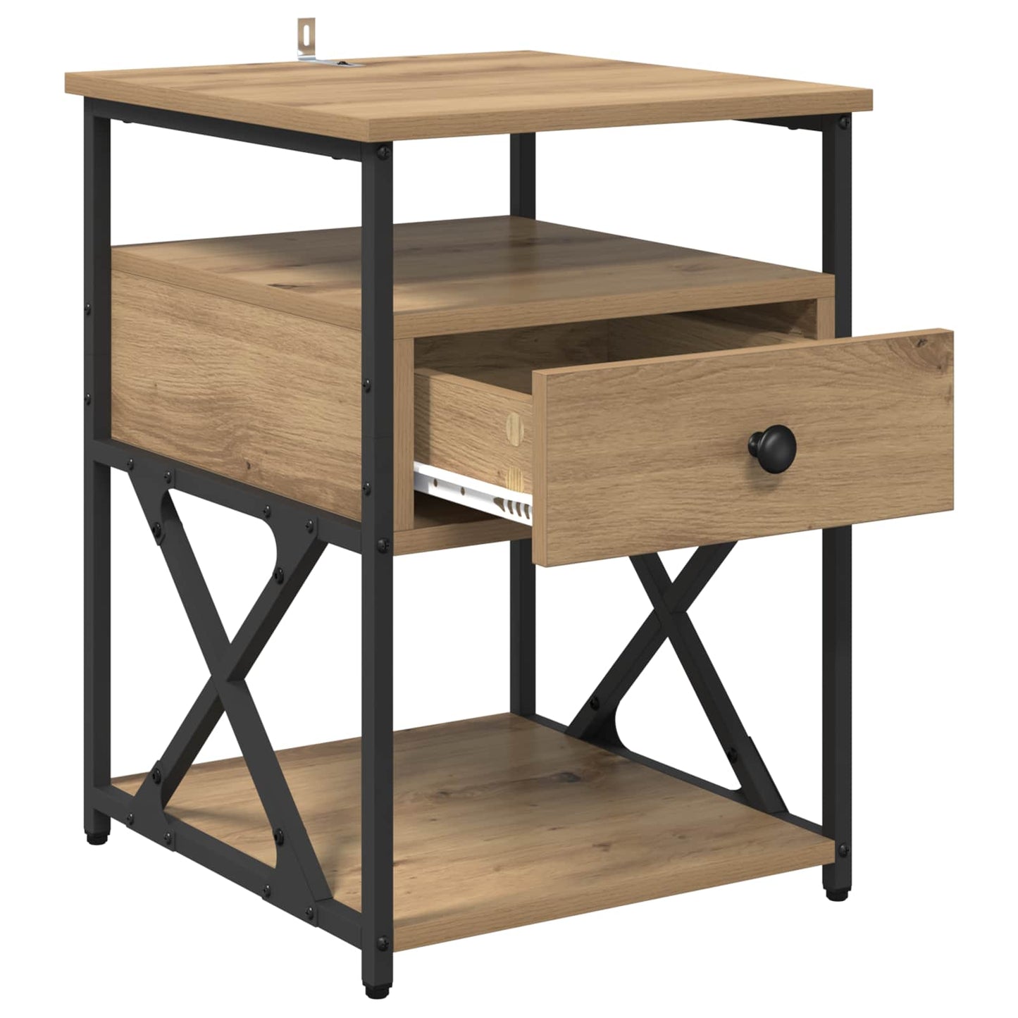 Nattbordskap 2 stk. Artisan Eik 40 x 42 x 55 cm Konstruert tre
