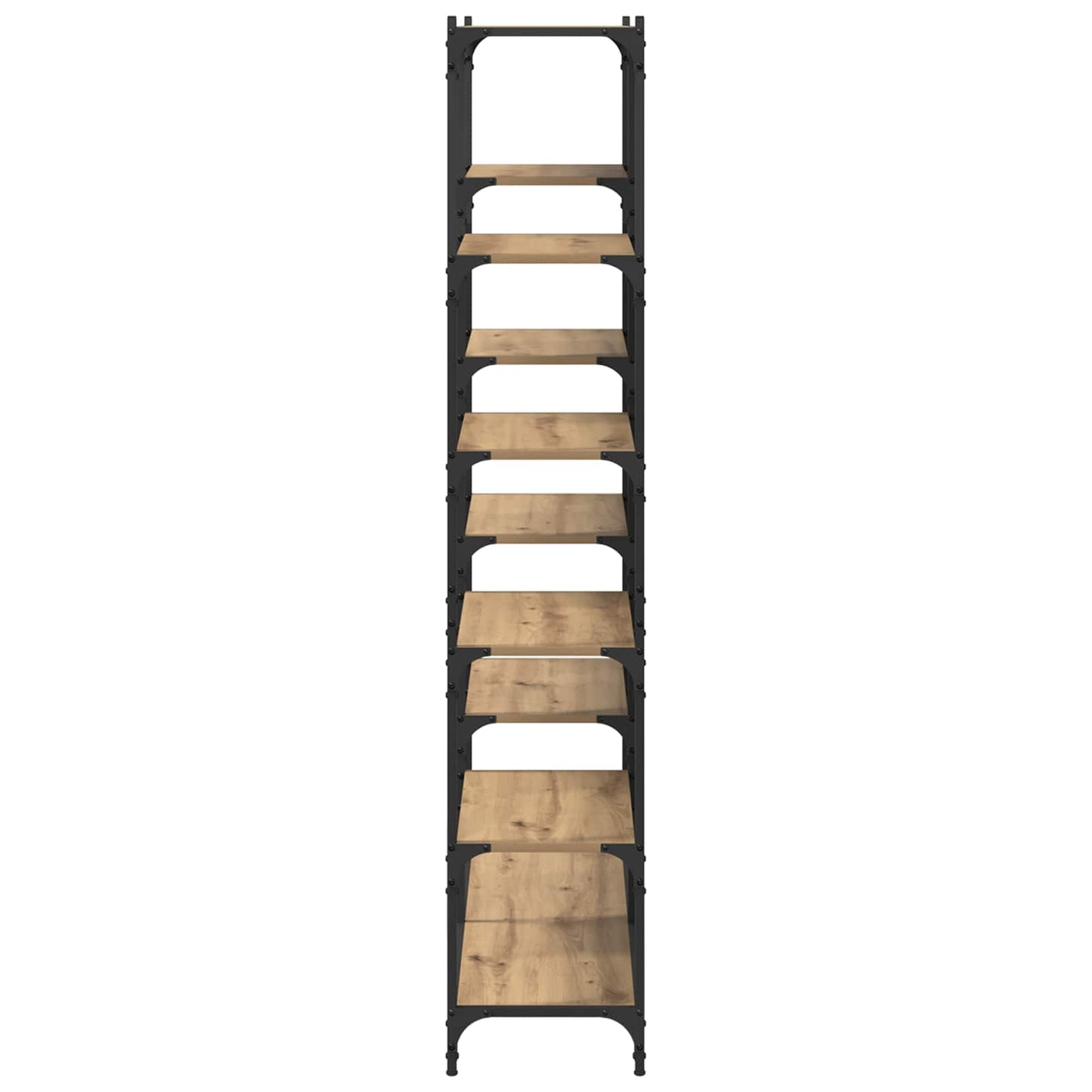 Bokhylle 9 nivåer 100 x 32 x 170 cm Konstruert tre artisan eik