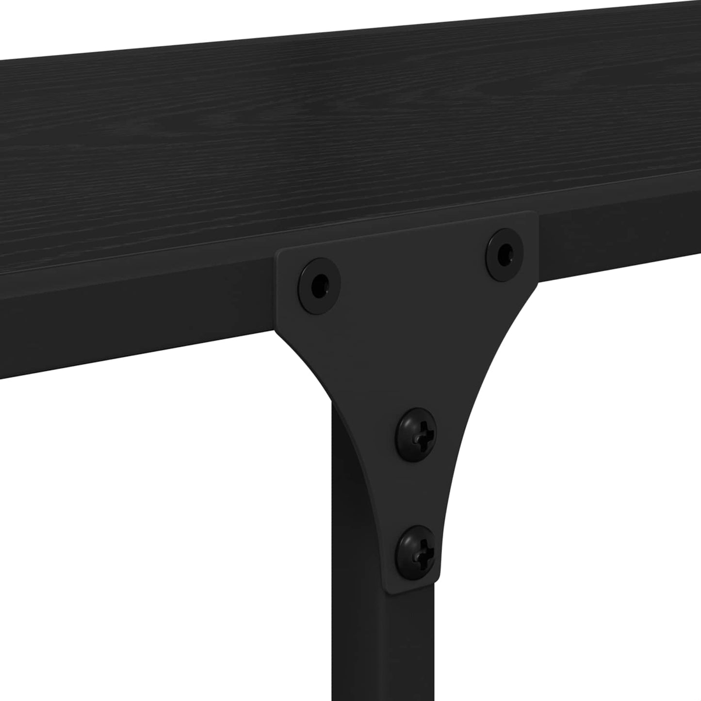 Bokhylle Svart eik 100 x 32 x 170 cm Konstruert tre