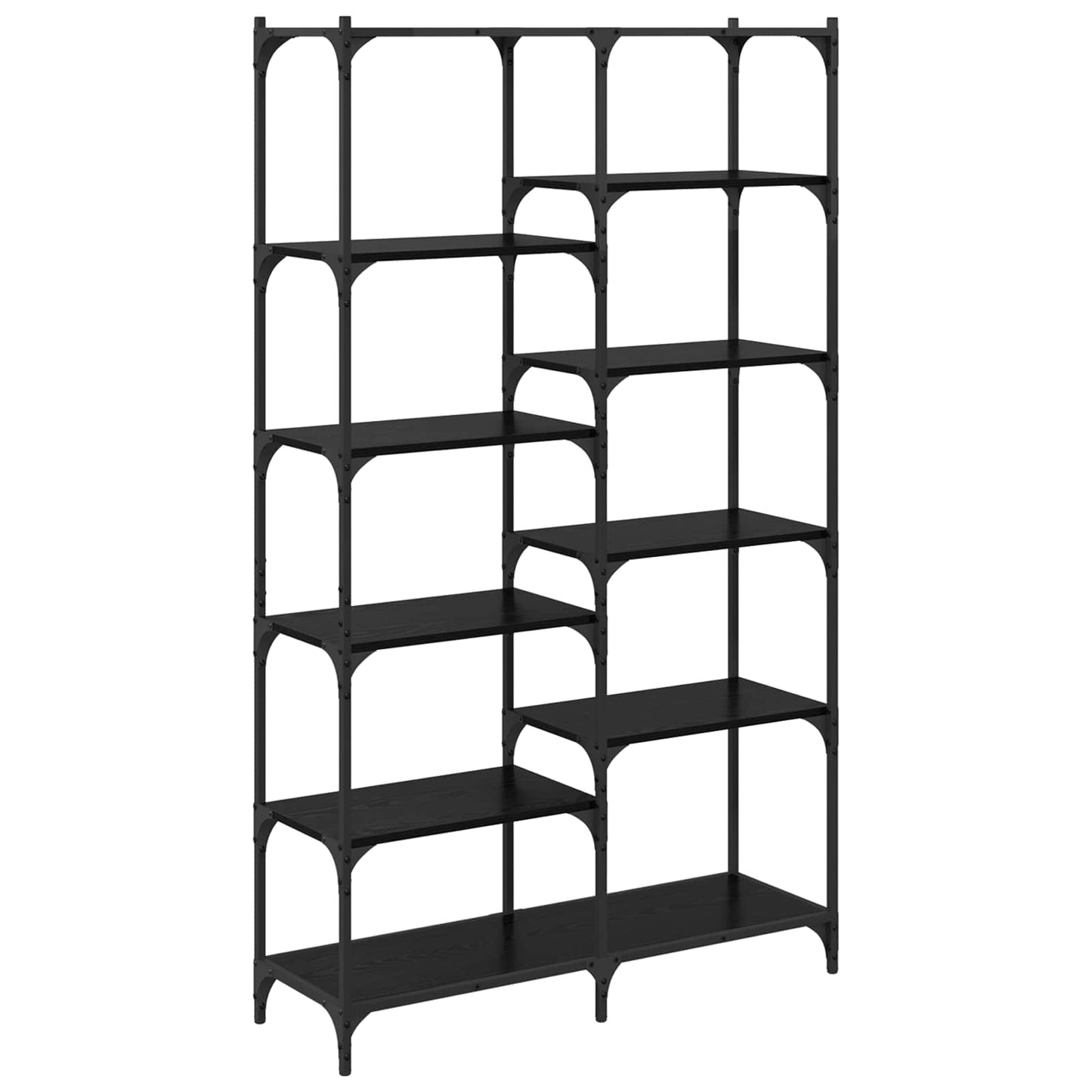Bokhylle Svart eik 100 x 32 x 170 cm Konstruert tre