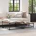 Kaffebord 2 pcs Gamle tre Konstruert tre