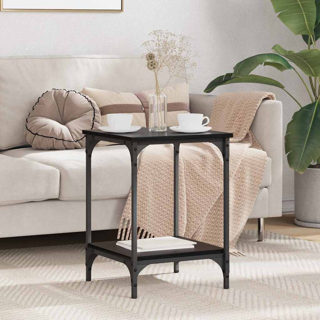 Kaffebord Svart Eik 40 x 40 x 55 cm Konstruert tre