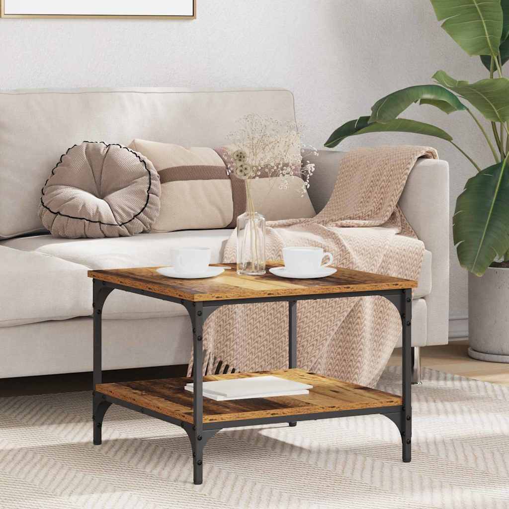 Kaffebord Gamle tre 55 x 55 x 40 cm Konstruert tre