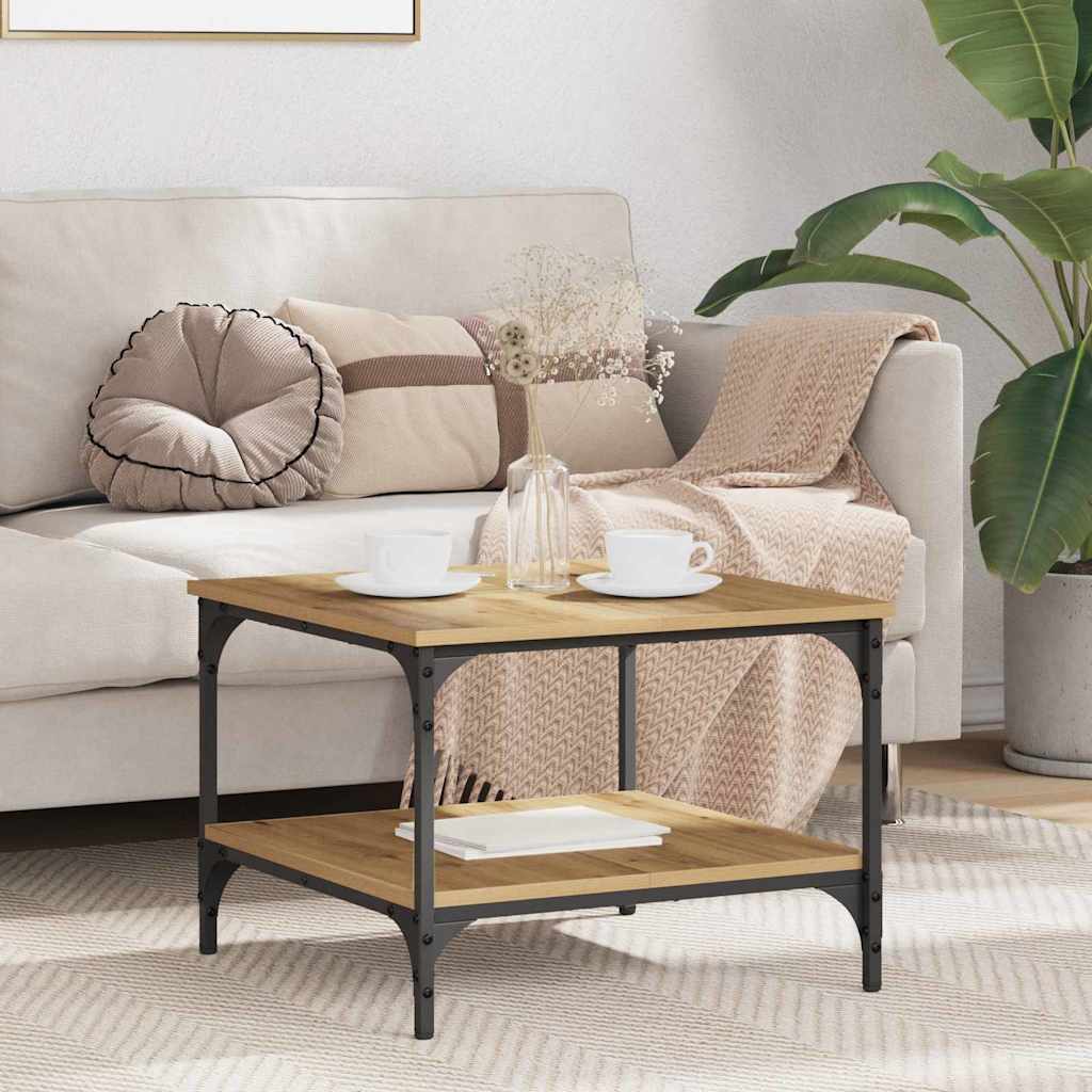 Kaffebord Artisan Eik 55 x 55 x 40 cm Konstruert tre