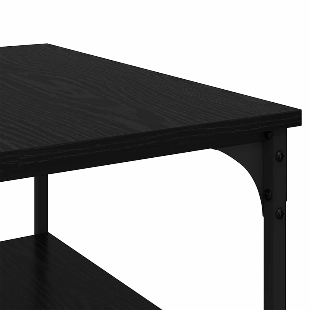 Kaffebord Svart Eik 55 x 55 x 40 cm Konstruert tre