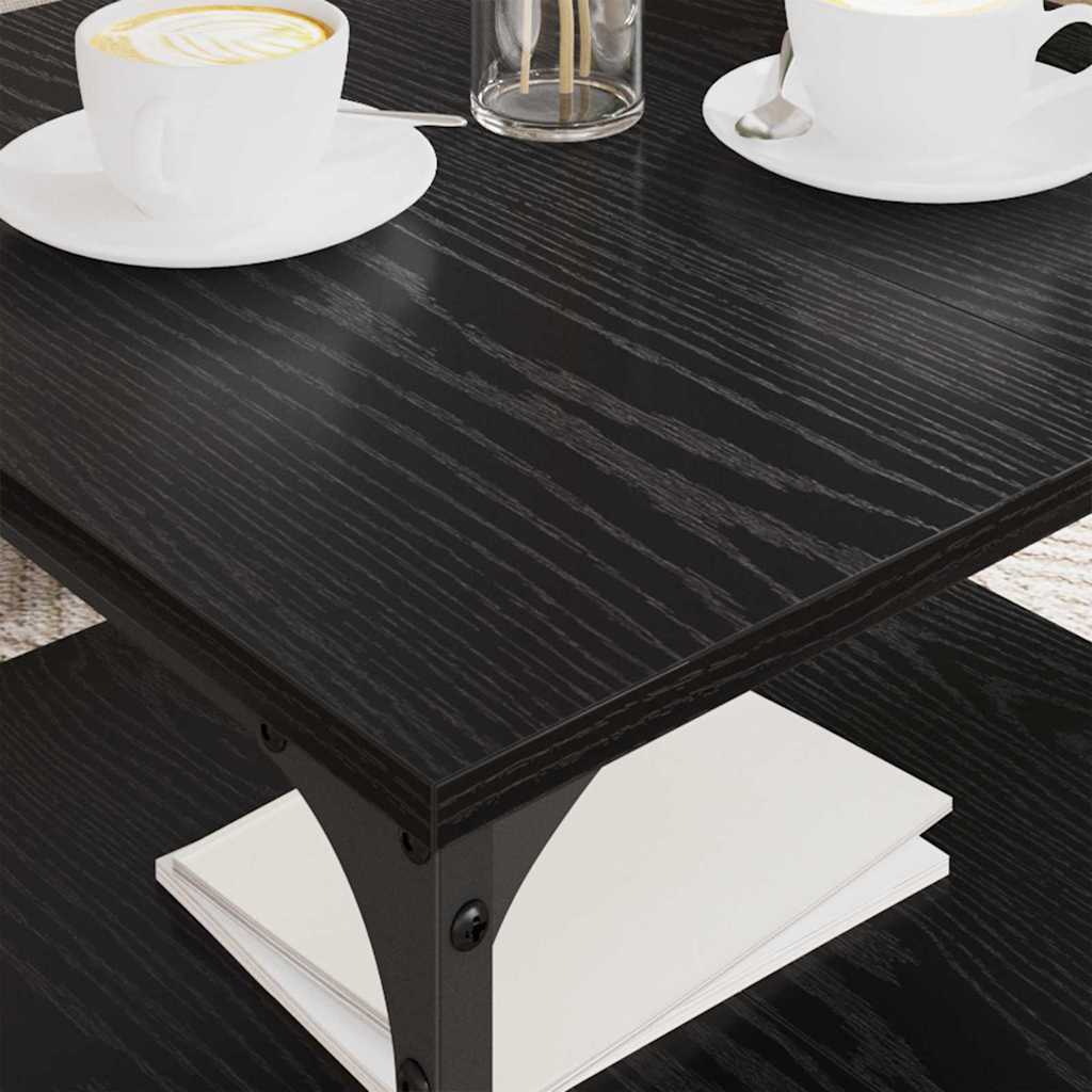 Kaffebord Svart Eik 55 x 55 x 40 cm Konstruert tre