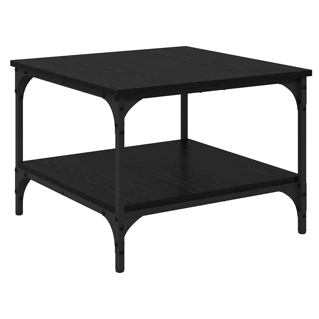 Kaffebord Svart Eik 55 x 55 x 40 cm Konstruert tre