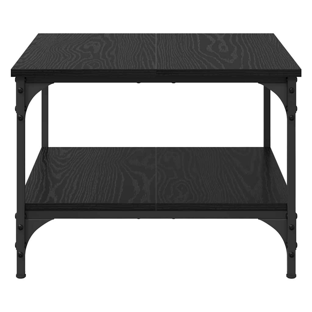 Kaffebord Svart Eik 55 x 55 x 40 cm Konstruert tre
