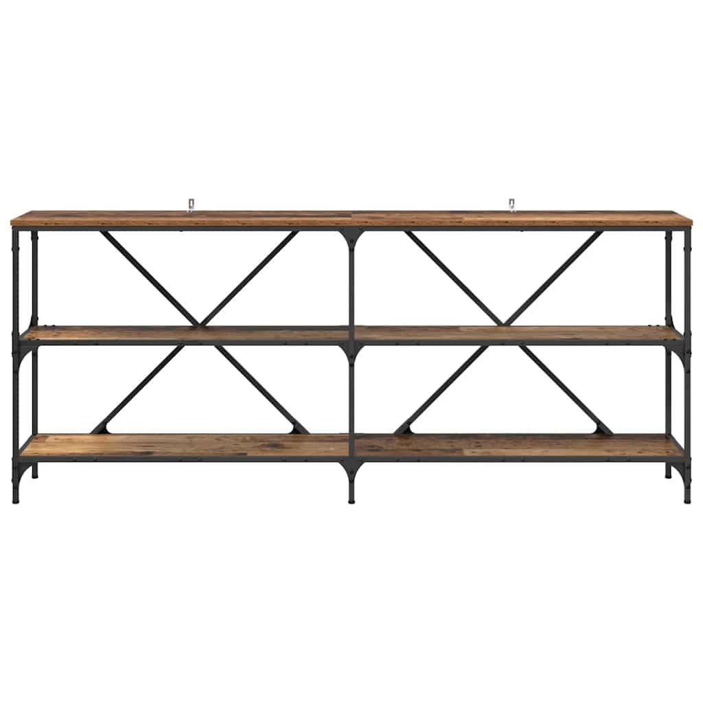 Konsollbord Gammelt tre 180 x 30 x 75 cm Konstruert tre