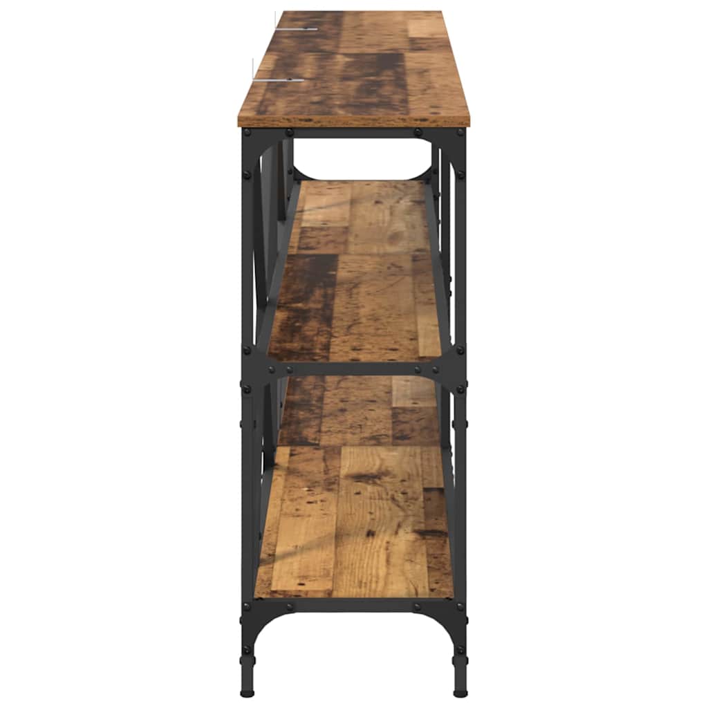 Konsollbord Gammelt tre 180 x 30 x 75 cm Konstruert tre