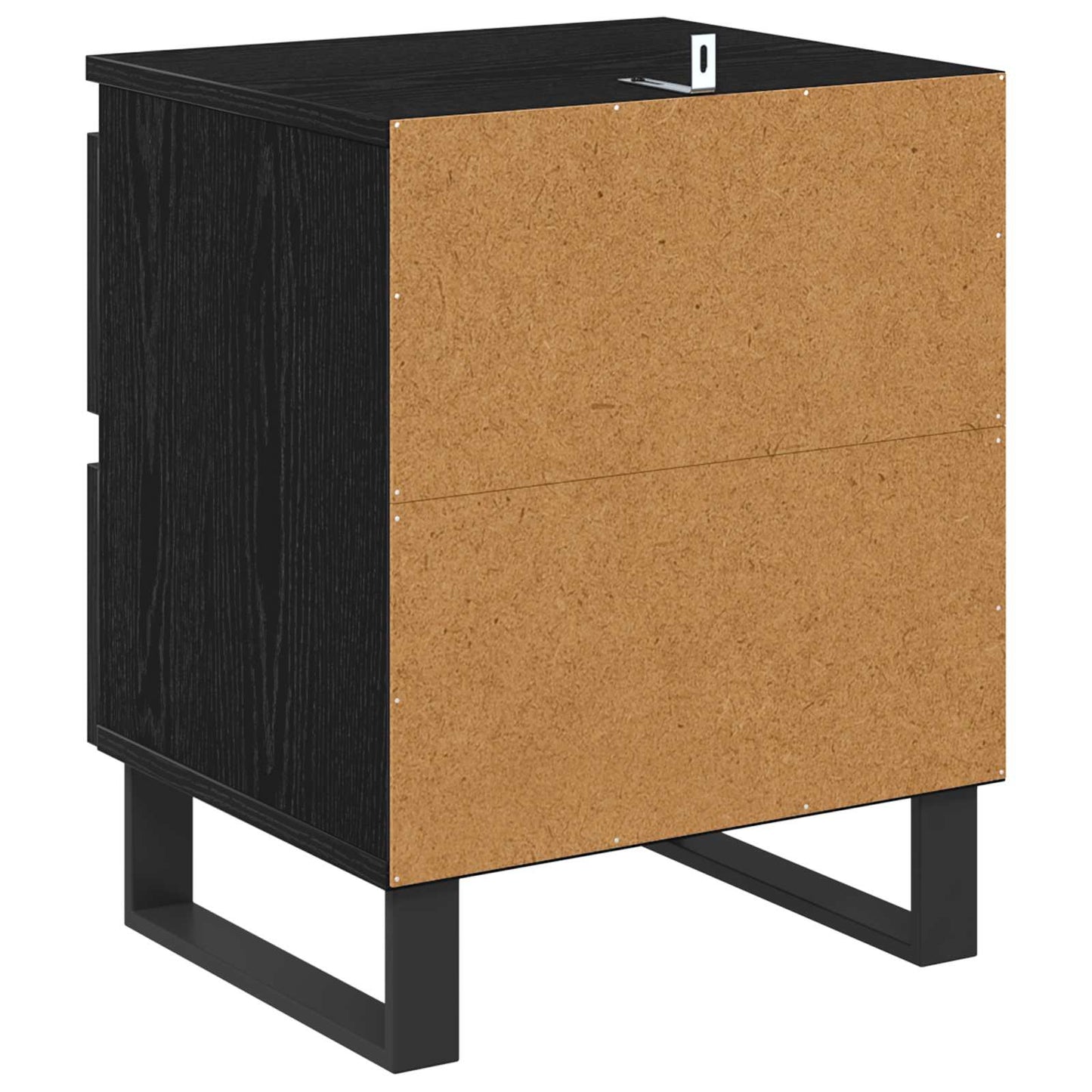 Nattbordskap 2 pcs Svart Eik 40 x 35 x 50 cm Konstruert tre