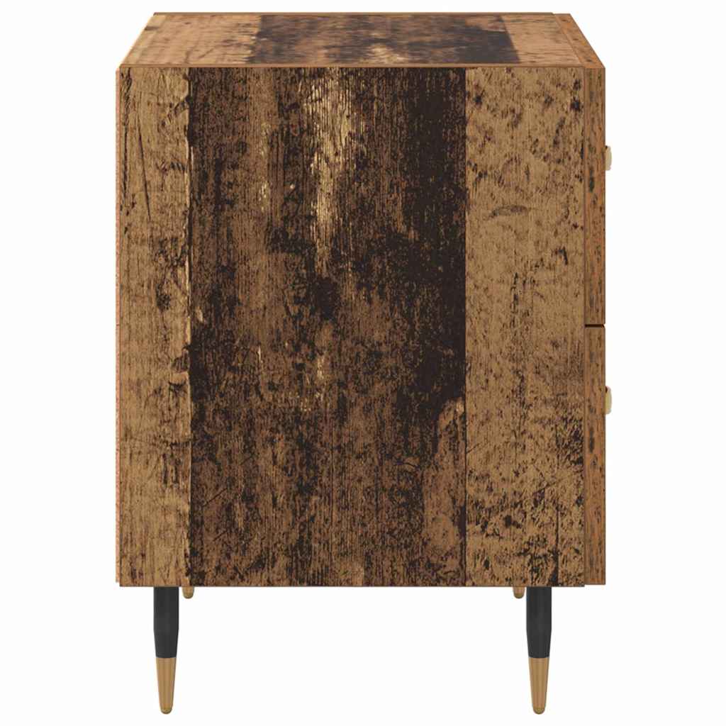 Nattbordskap 2 pcs Gammelt tre 40 x 35 x 47,5 cm Konstruert tre