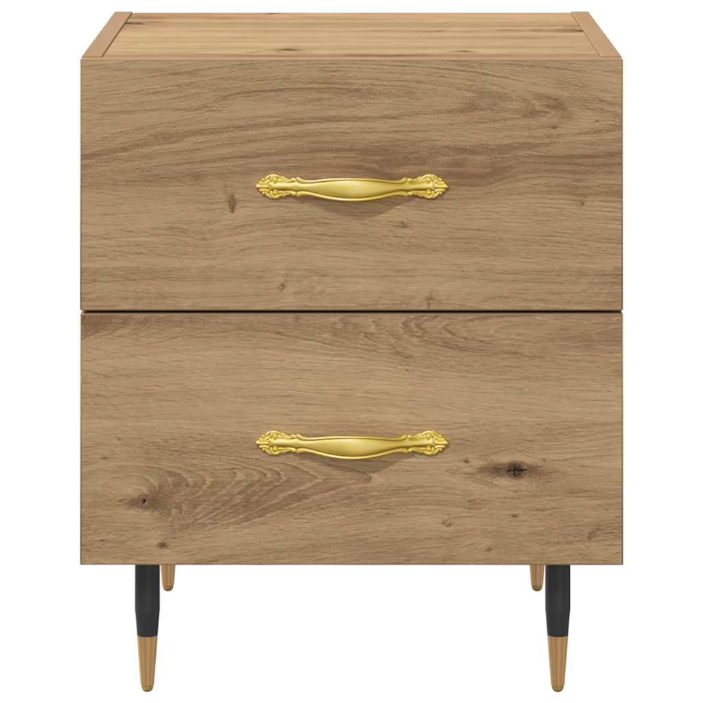 Nattbordskap 2 pcs Artisan Eik 40 x 35 x 47,5 cm Konstruert tre