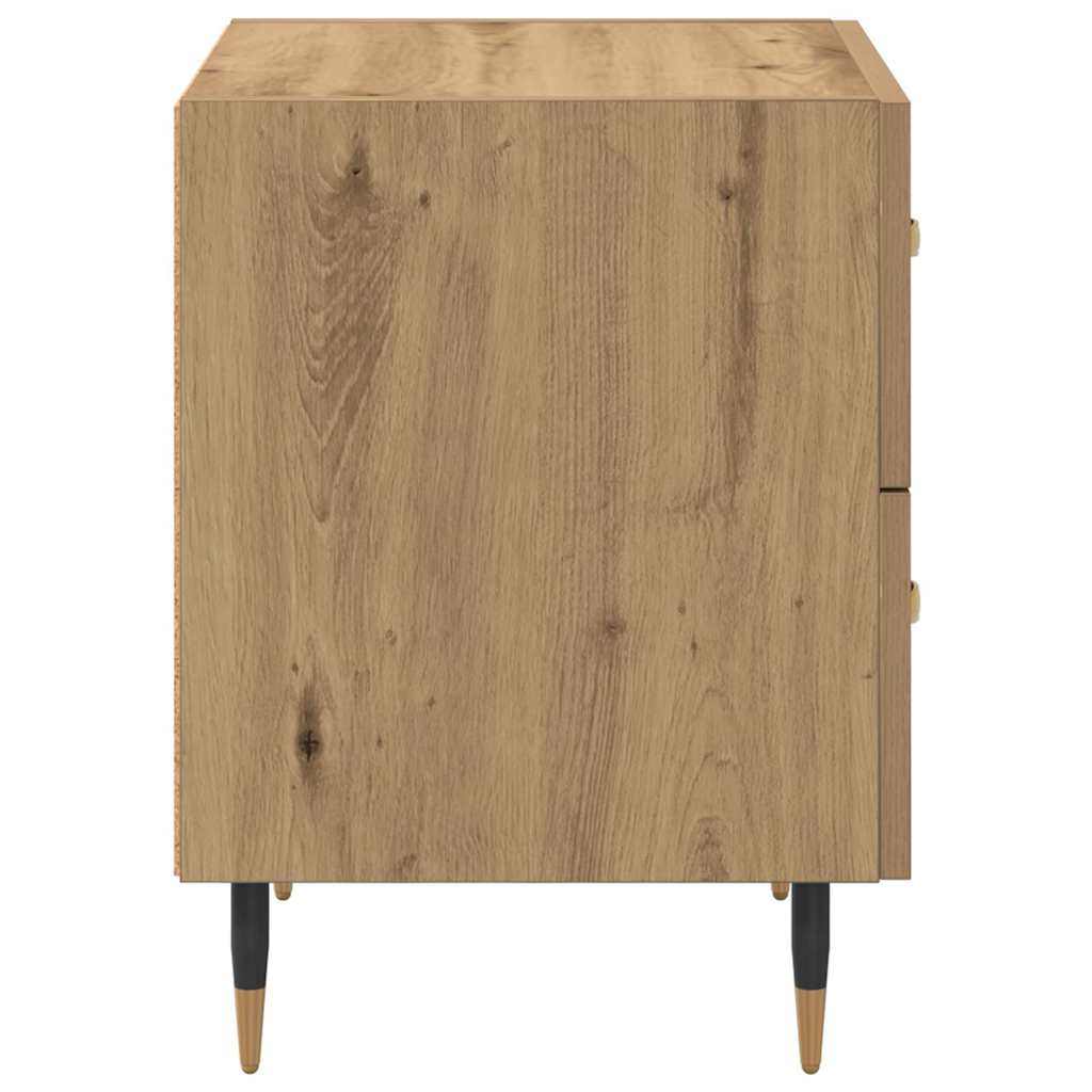 Nattbordskap 2 pcs Artisan Eik 40 x 35 x 47,5 cm Konstruert tre