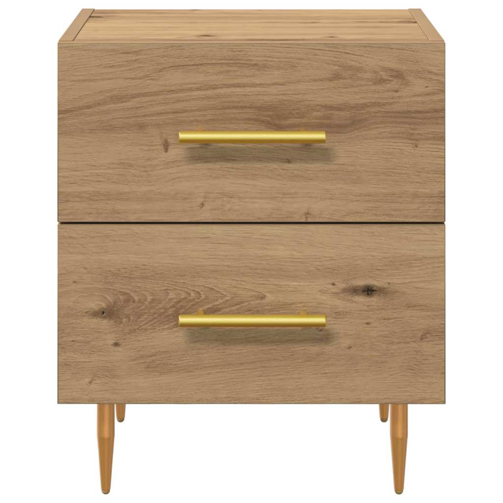 Nattbordskap 2 pcs Artisan Eik 40 x 35 x 47,5 cm Konstruert tre