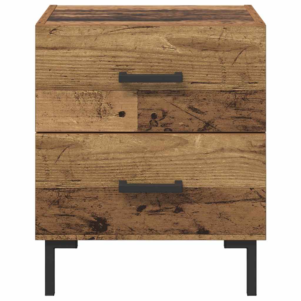 Nattbordskap 2 pcs Gammelt tre 40 x 35 x 47,5 cm Konstruert tre