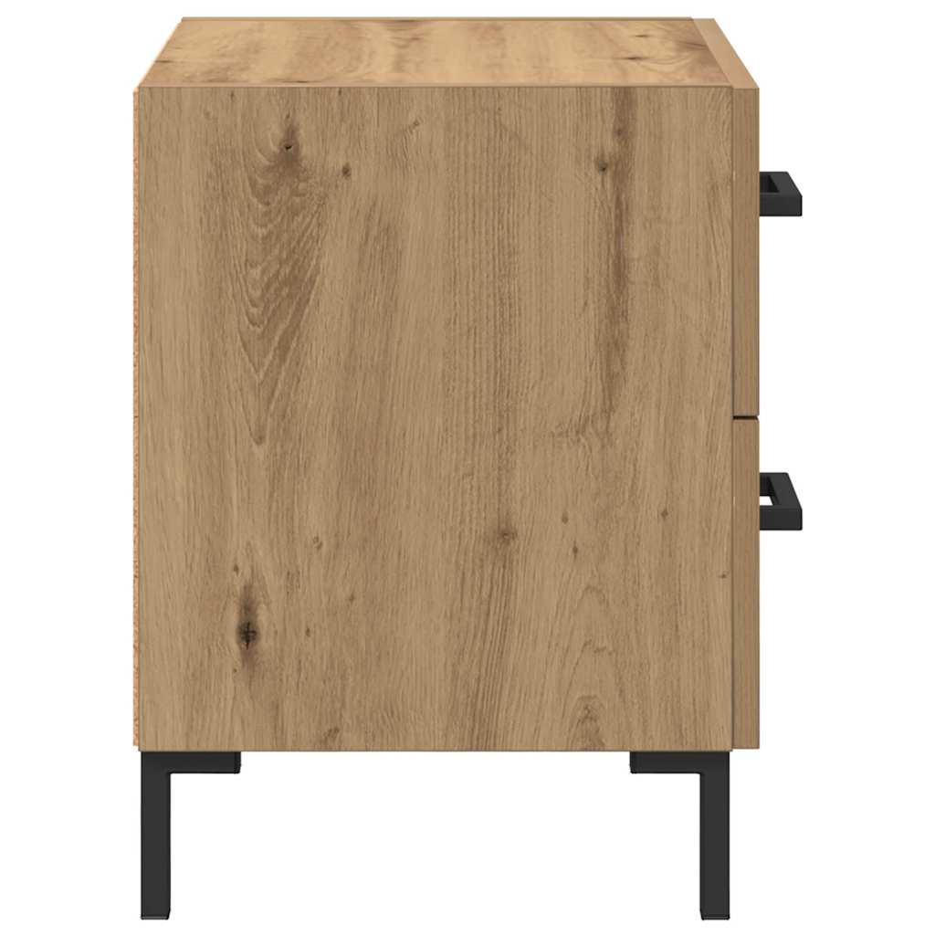 Nattbordskap 2 pcs Artisan Eik 40 x 35 x 47,5 cm Konstruert tre