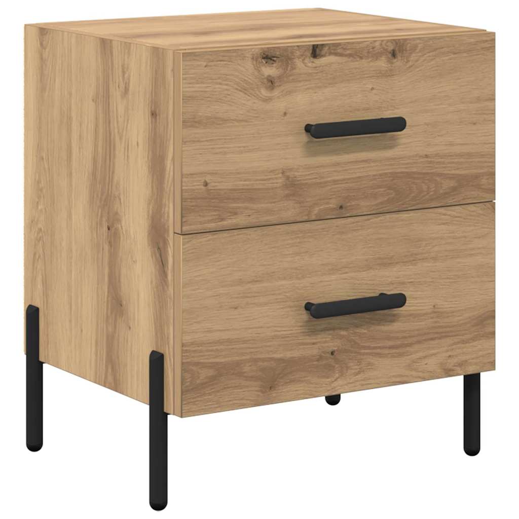 Nattbordskap 2 pcs Artisan Eik 40 x 35 x 47,5 cm Konstruert tre