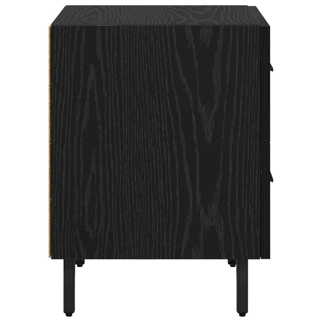 Nattbordskap Svart Eik 40 x 35 x 47,5 cm Konstruert tre