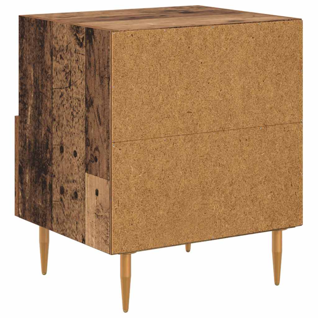 Nattbord med skuff Brun 40 x 35 x 47,5 cm Konstruert tre
