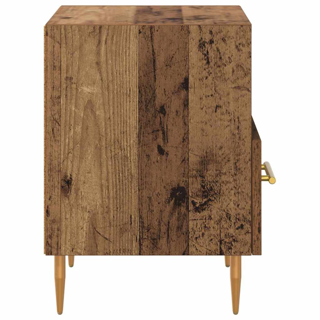 Nattbord med skuff Brun 40 x 35 x 47,5 cm Konstruert tre