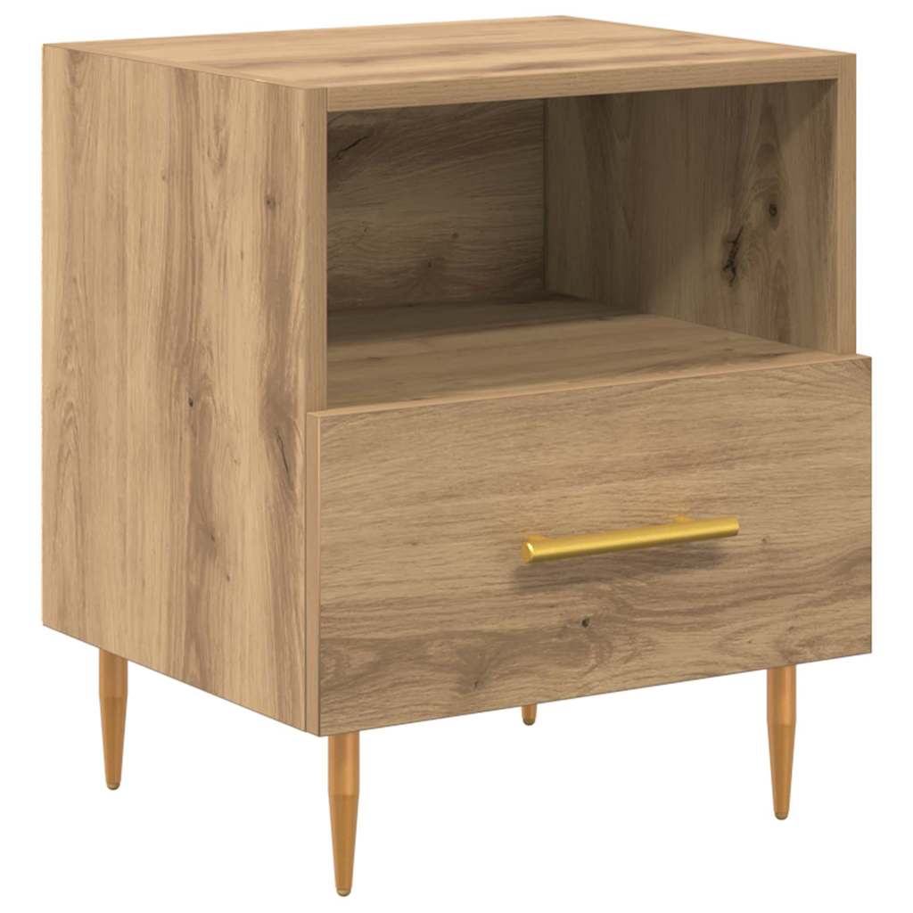 Nattbord 2 stk. Brun 40 x 35 x 47,5 cm Konstruert tre