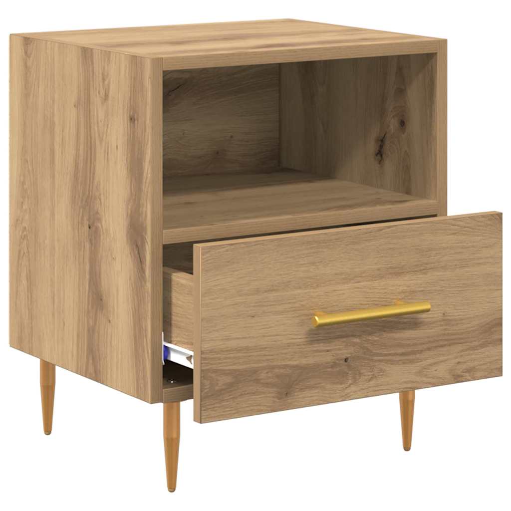 Nattbord 2 stk. Brun 40 x 35 x 47,5 cm Konstruert tre