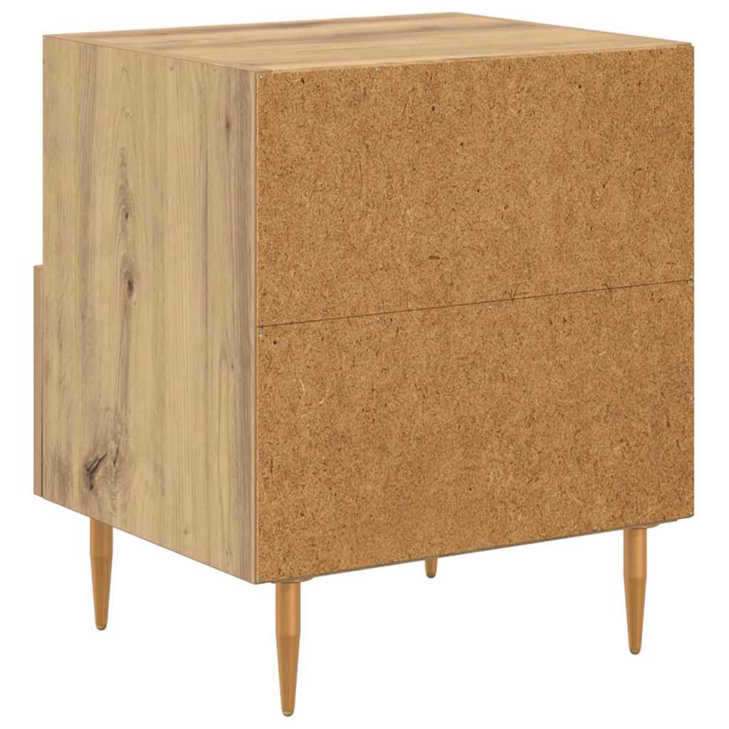 Nattbord 2 stk. Brun 40 x 35 x 47,5 cm Konstruert tre