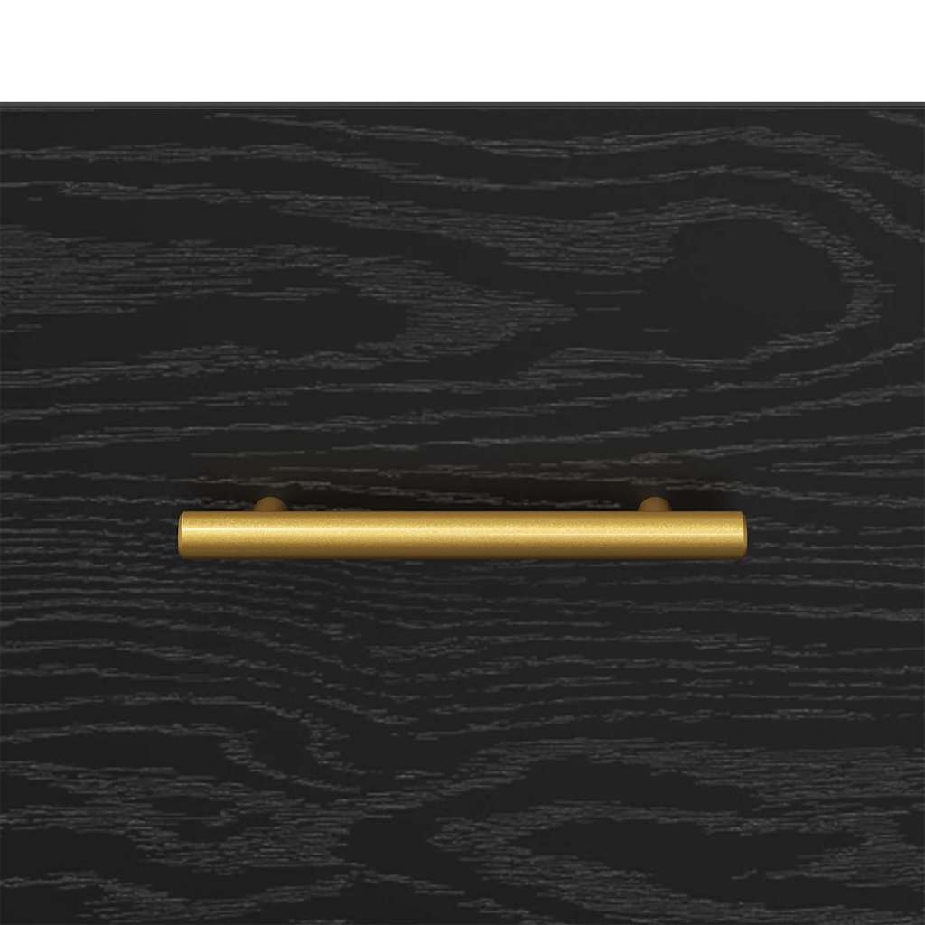 Nattbord med skuff 2 pcs Svart 40 x 35 x 47,5 cm Konstruert tre