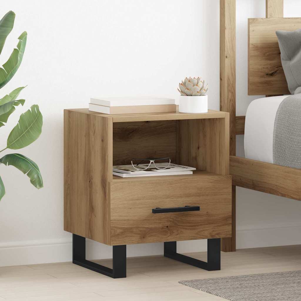 Nattbordskap Artisan Eik 40 x 35 x 47,5 cm Konstruert tre