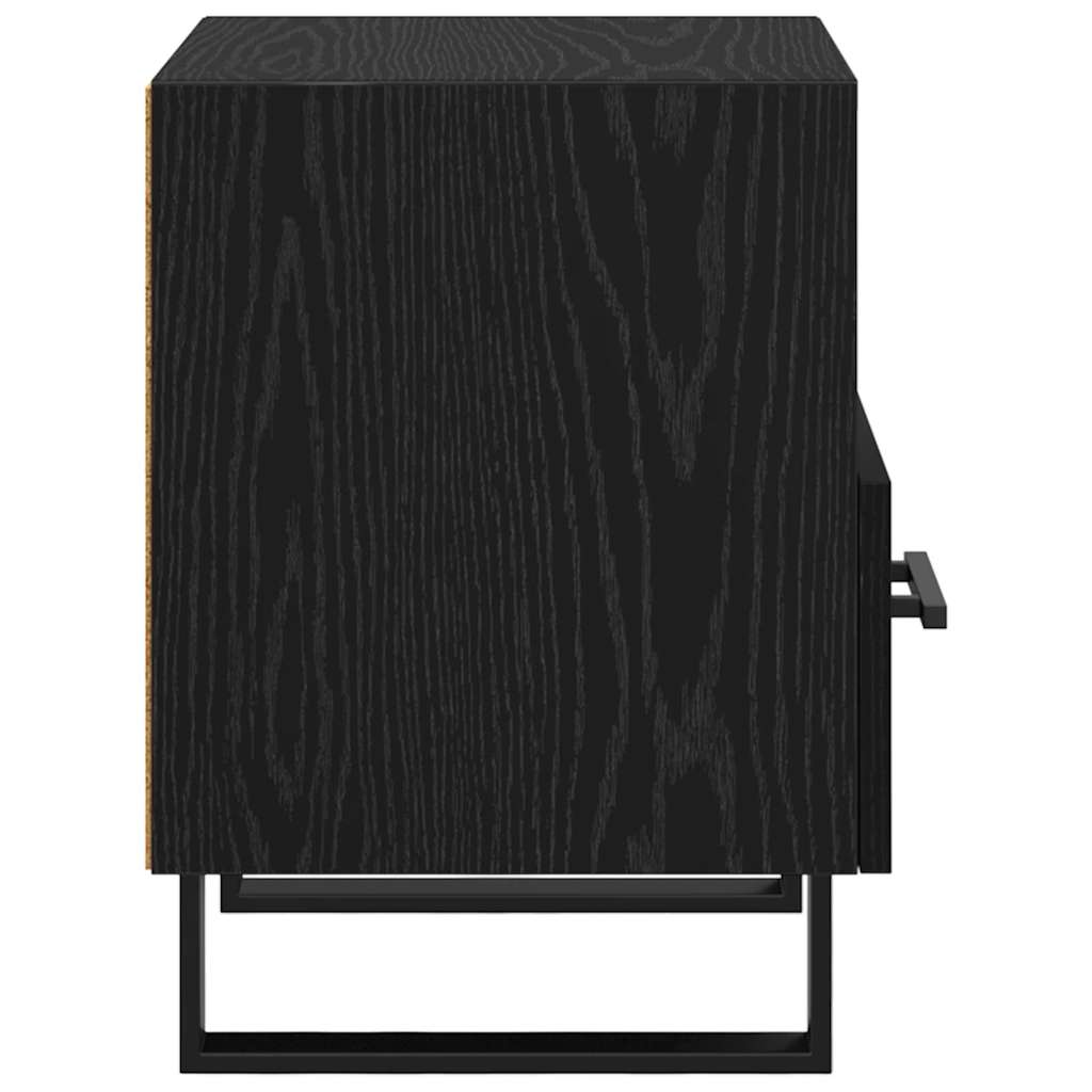 Nattbordskap Svart Eik 40 x 35 x 47,5 cm Konstruert tre