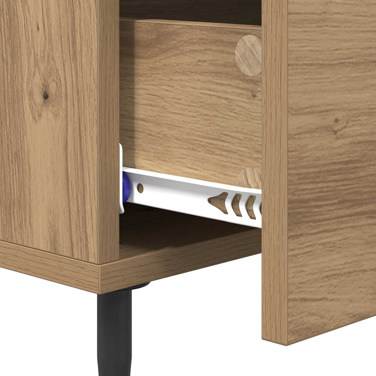 Nattbordskap Artisan Eik 40 x 40 x 66 cm Konstruert tre
