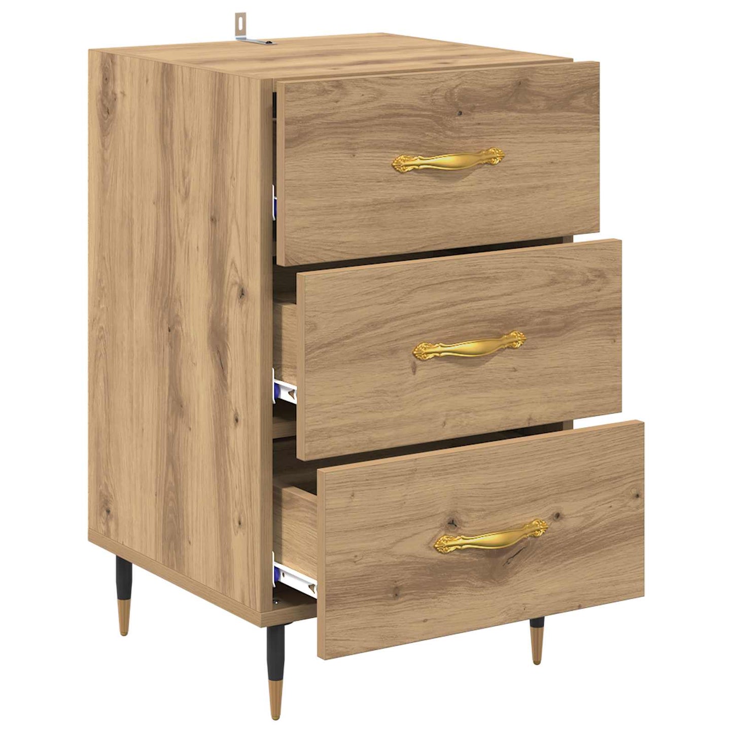 Nattbordskap Artisan Eik 40 x 40 x 66 cm Konstruert tre