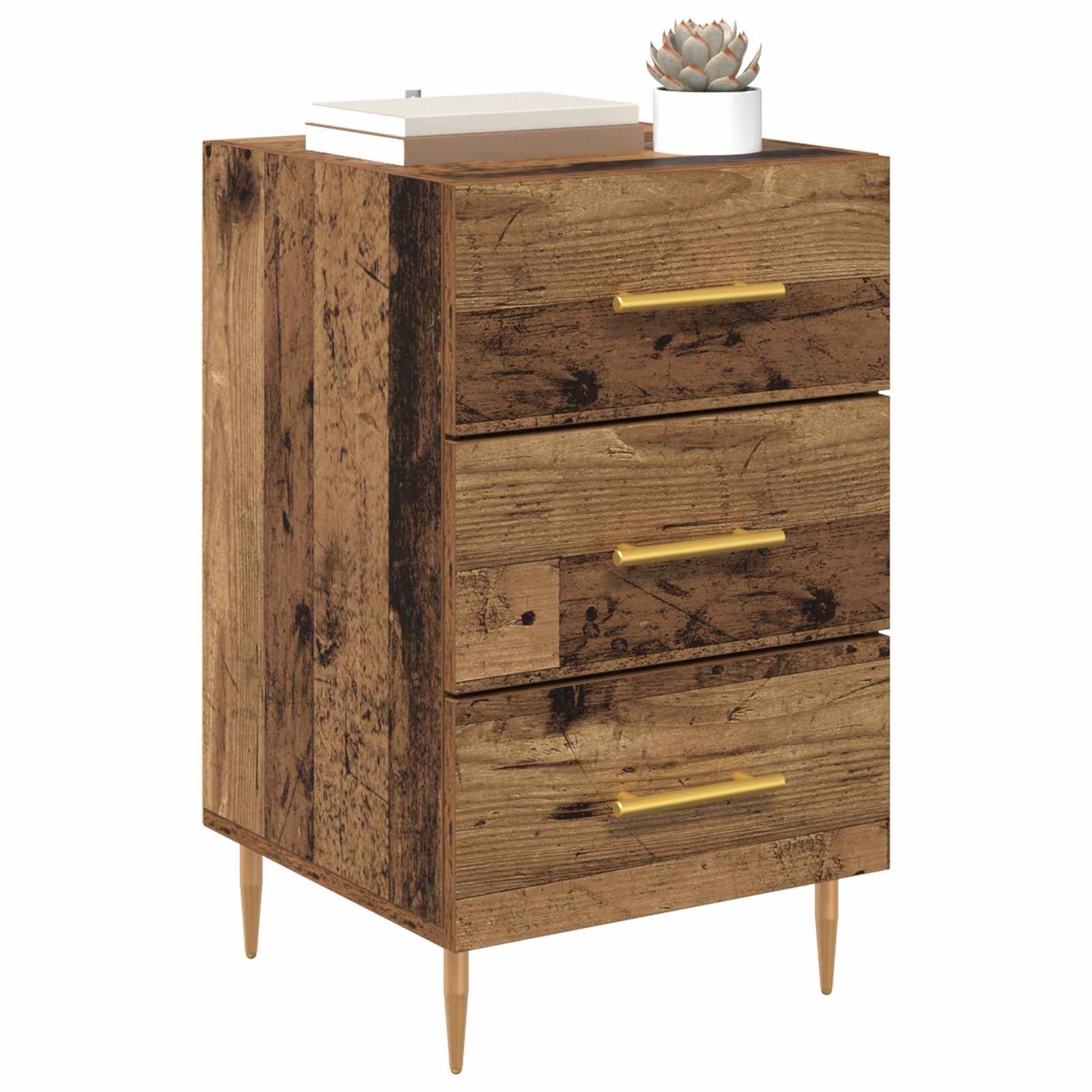 Nattbordskap Gammelt tre 40 x 40 x 66 cm Konstruert tre