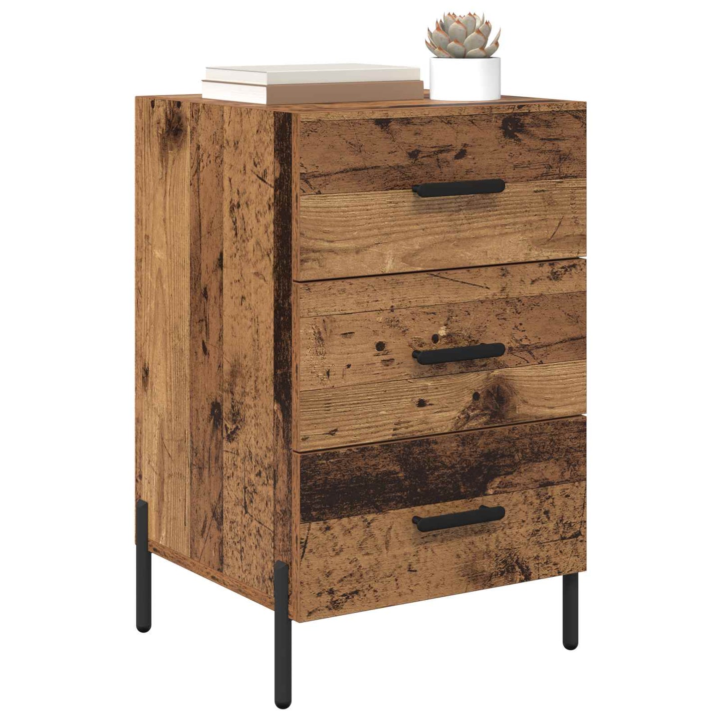 Nattbordskap Gammelt tre 40 x 40 x 66 cm Konstruert tre