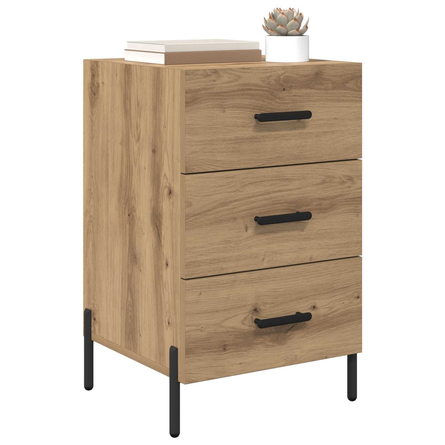 Nattbordskap Artisan Eik 40 x 40 x 66 cm Konstruert tre