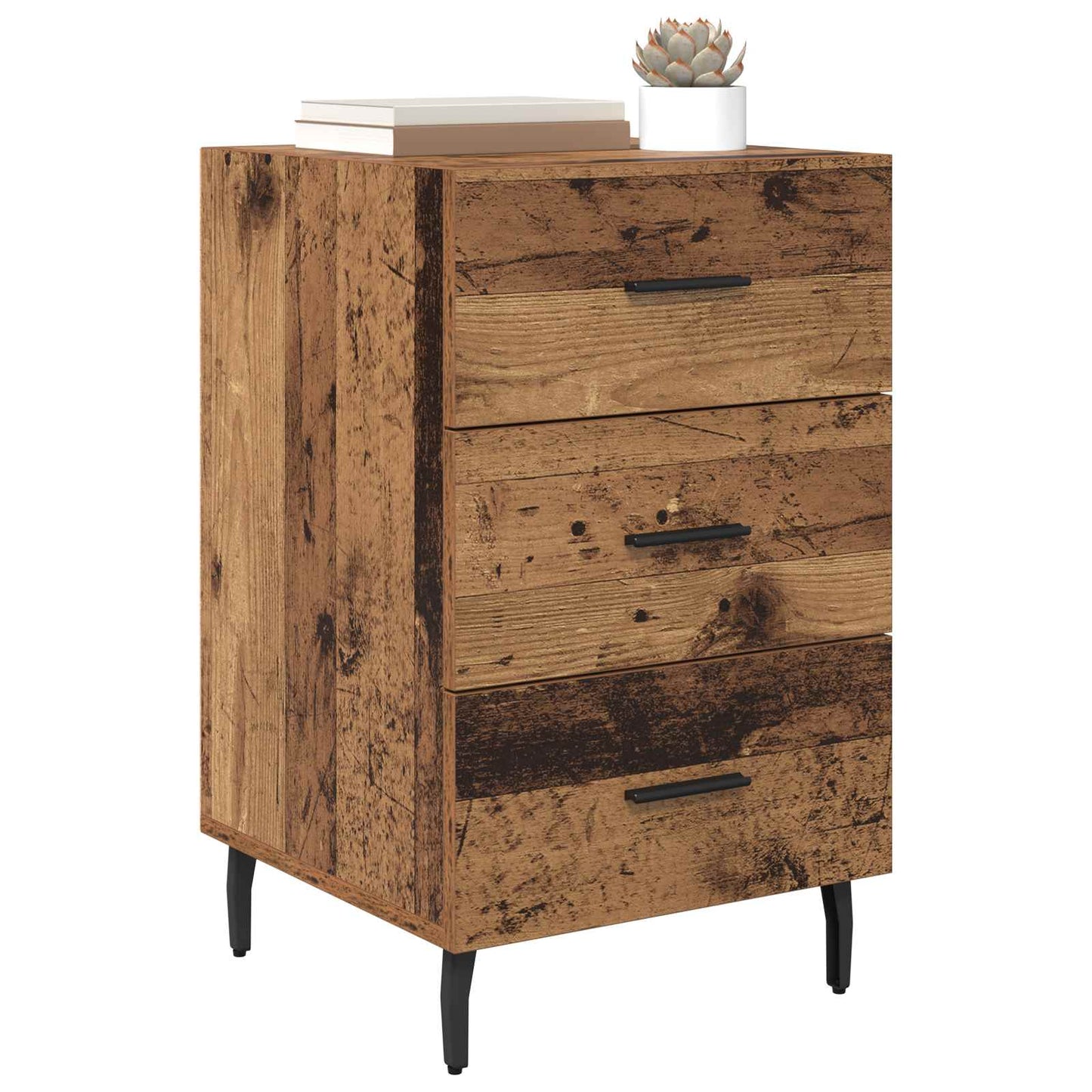 Nattbordskap Gammelt tre 40 x 40 x 66 cm Konstruert tre