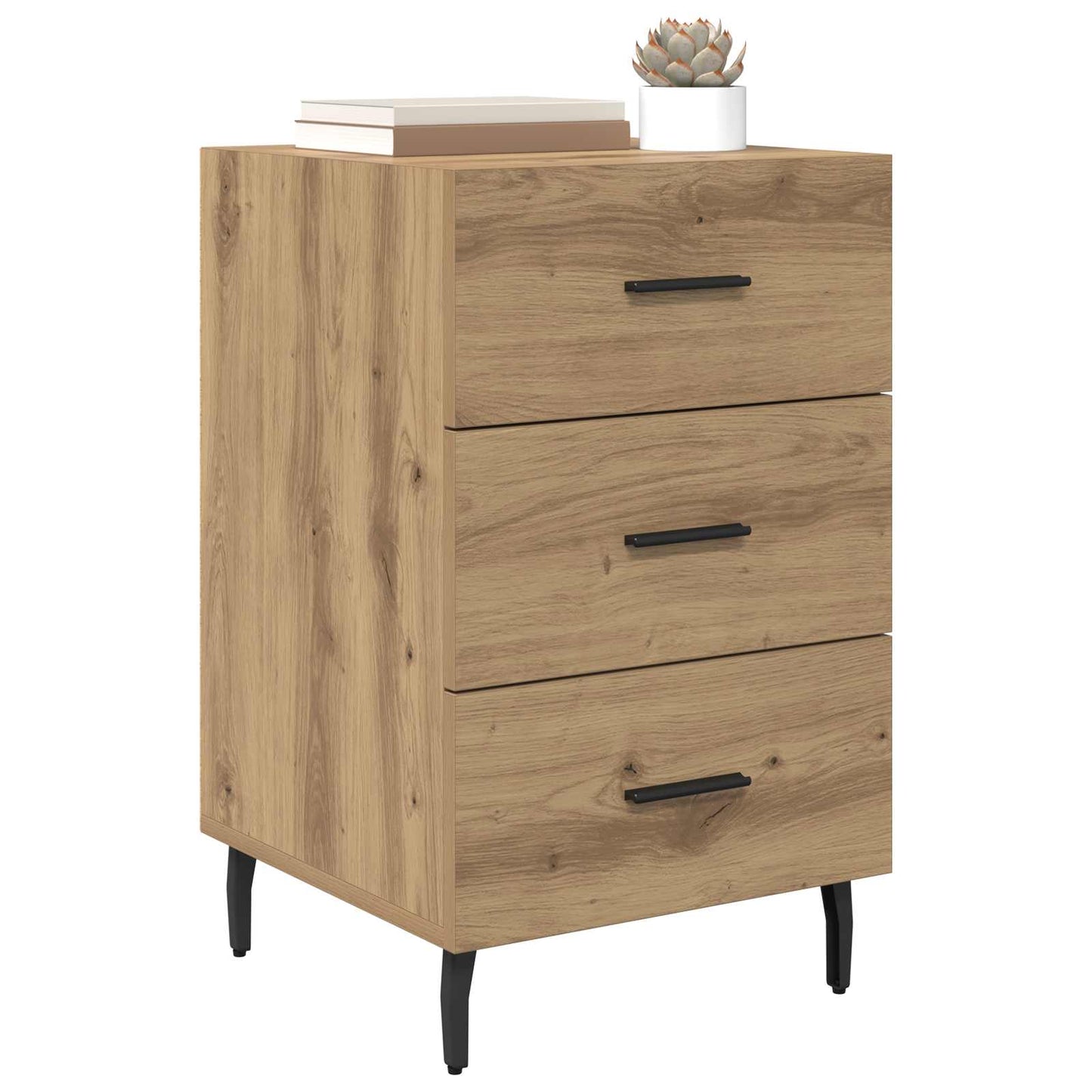 Nattbordskap Artisan Eik 40 x 40 x 66 cm Konstruert tre